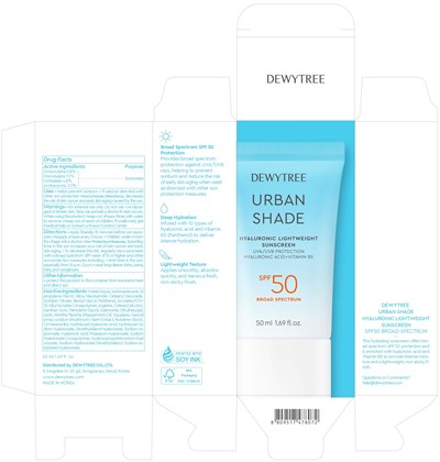Principal Display Panel (Dewytree Urban Shade Hyaluronic Lightweight Sunscreen)